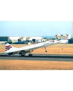 British Airways Concorde G-BOAD landing at Heathrow Airport