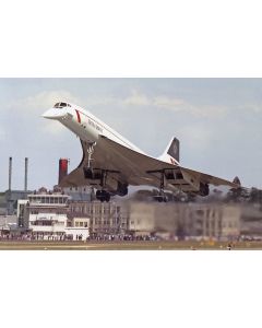 Concorde G-BOAD Landing Farnborough 1990 – Aviation Photo Print by Stuart H. Bourne