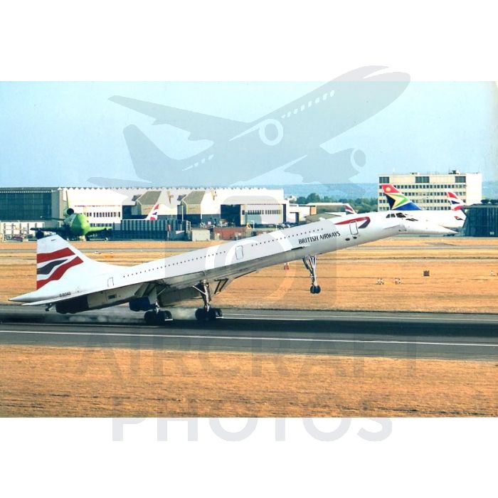 British Airways Concorde G-BOAD landing at Heathrow Airport