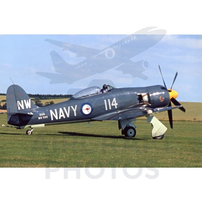 Supermarine Seafire F.Mk.XVII Print by Stuart H Bourne – Quality Aviation Photos International
