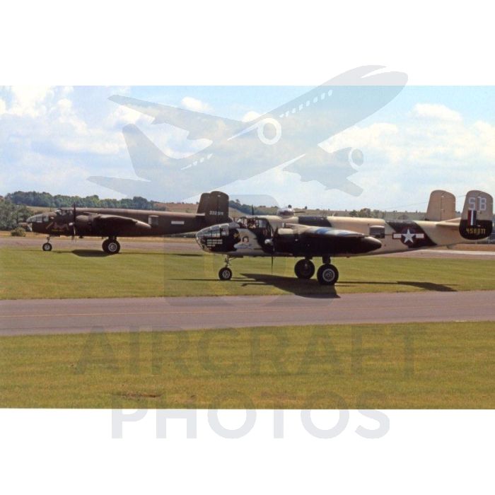 B-25 Mitchell Duo “Russell’s Raider” & “Sarinah” Aviation Print | Stuart H Bourne