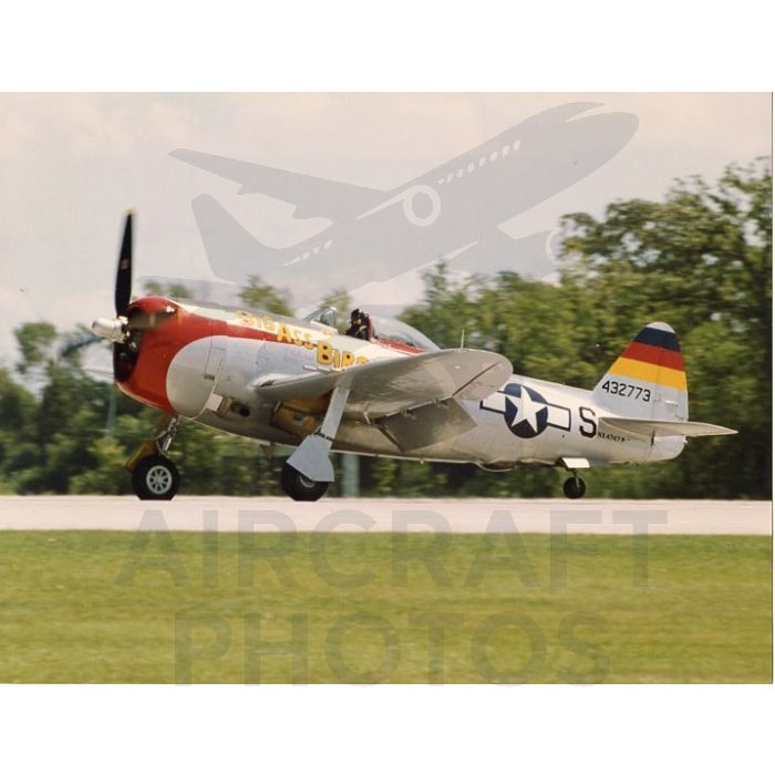 P-47D Thunderbolt “Big Ass Bird” – WWII Fighter on Runway by Stuart H Bourne