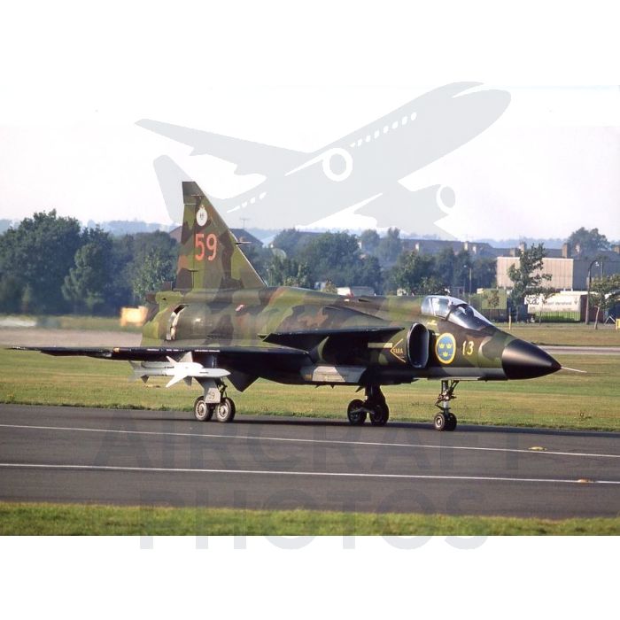 Saab JA37 Viggen 37319 (59) – Taxiing – Stuart H. Bourne Photo