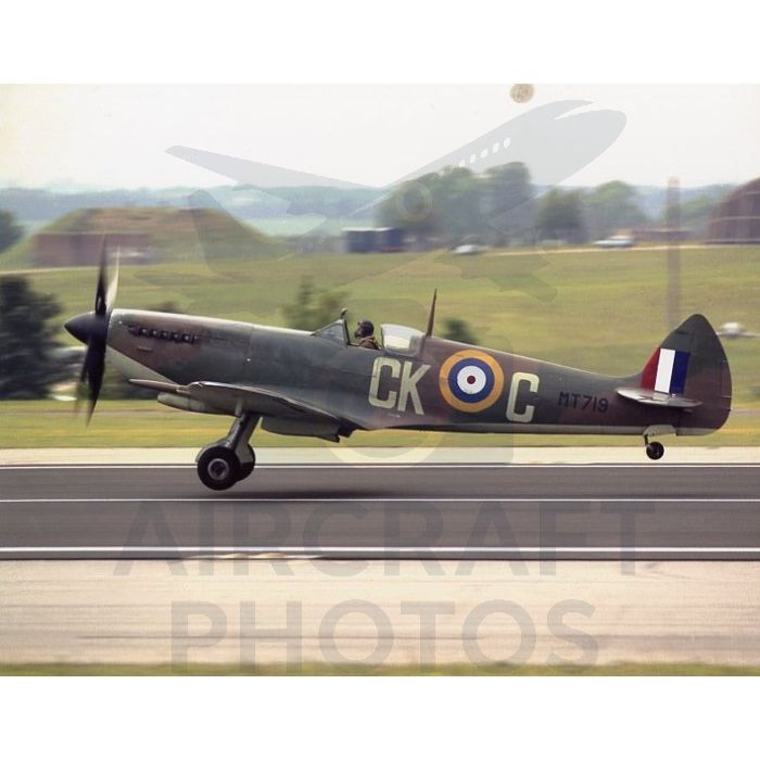 Supermarine Spitfire MT719 CK-C | WWII Takeoff Photo by Stuart H. Bourne