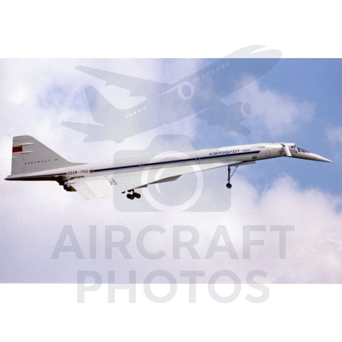 Tupolev Tu-144S CCCP-77102 In Flight – Gear Down, Canards Extended, Paris Air Show 1973